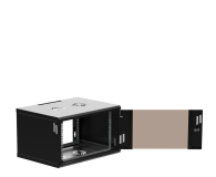 ExtraLink  Wisząca 19" 6U 600x450mm Premium jednosekcyjna (czarna) - 1323212 - zdjęcie 4